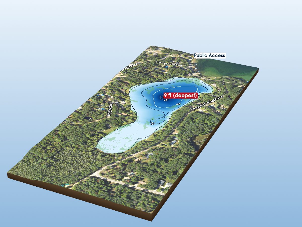 Depth map of Elni Lake