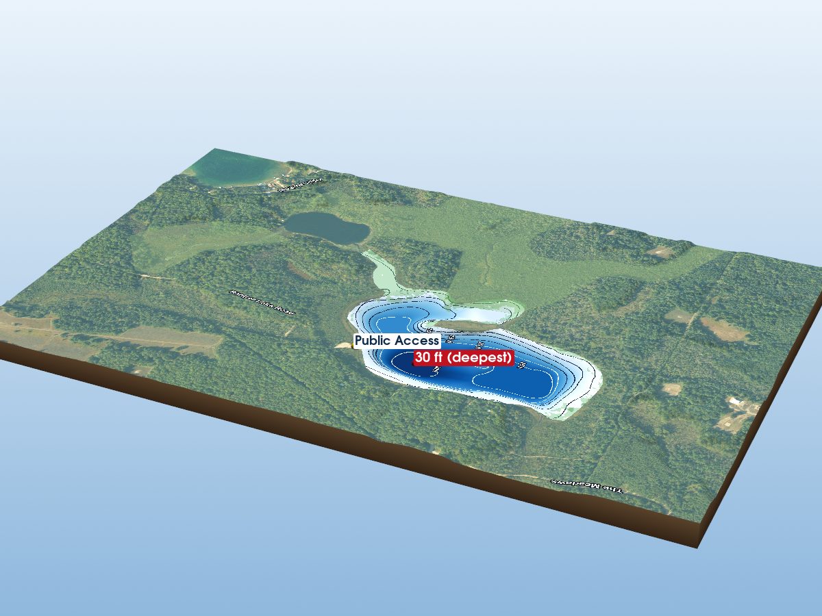 Depth map of Emerald Lake
