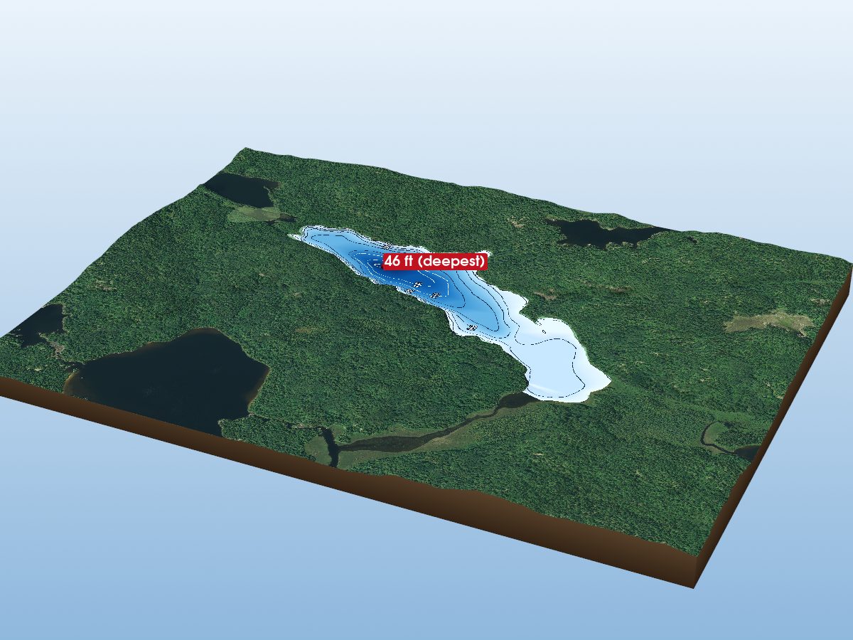 Depth map of Emil Lake