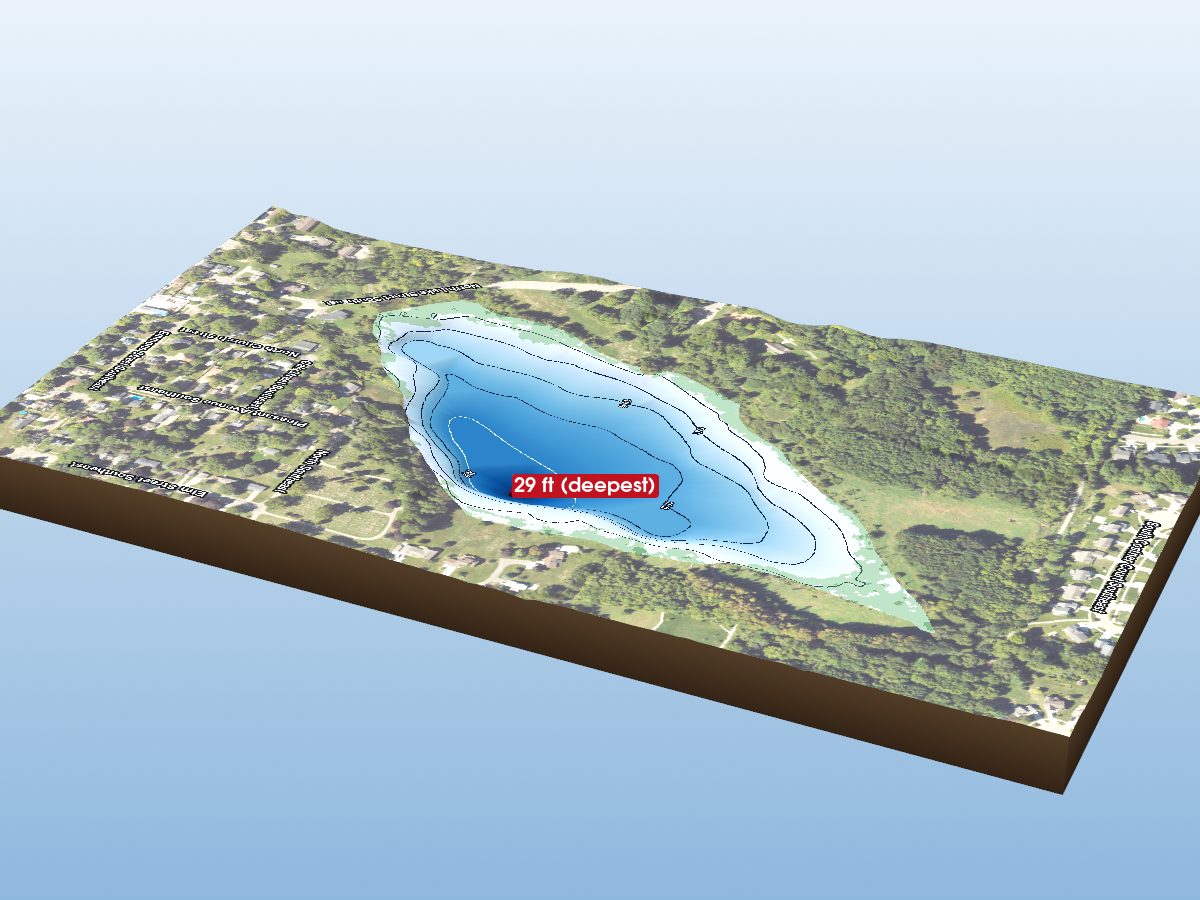 Depth map of Emmons Lake