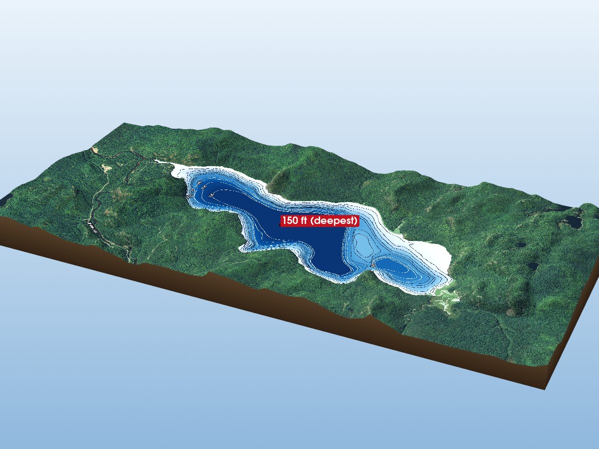 Depth map of Endikai Lake