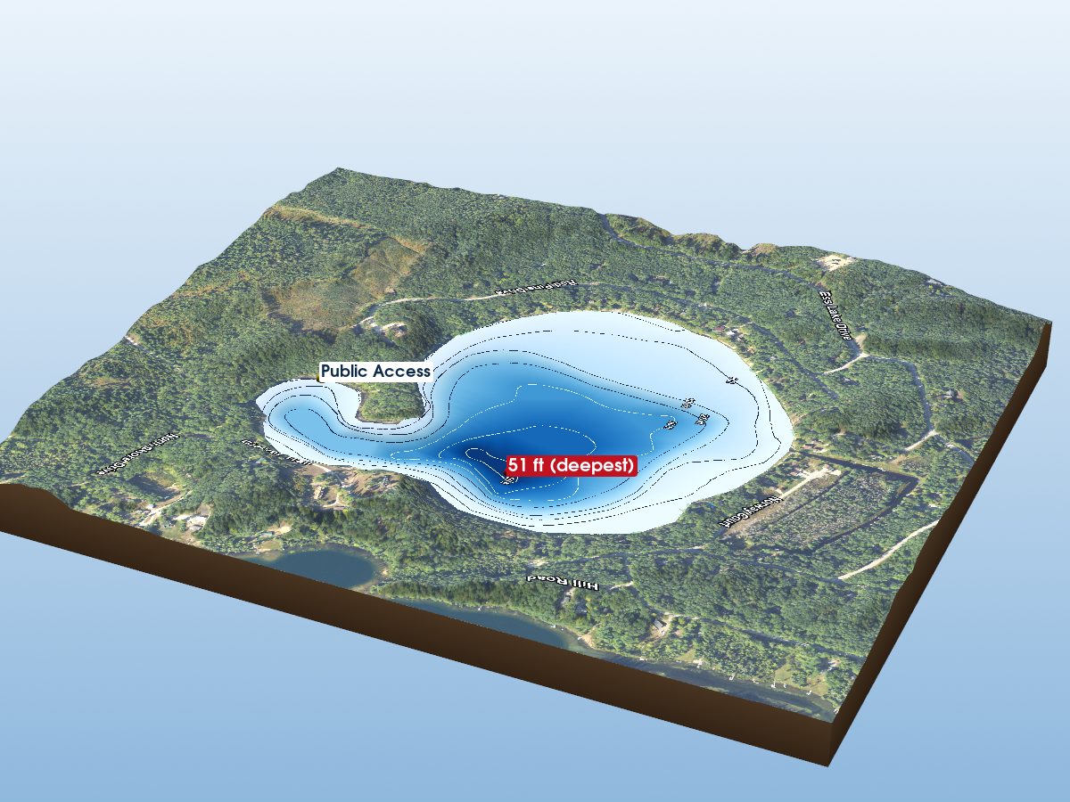 Depth map of Ess Lake