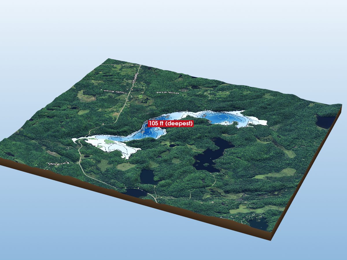 Depth map of Esson Lake