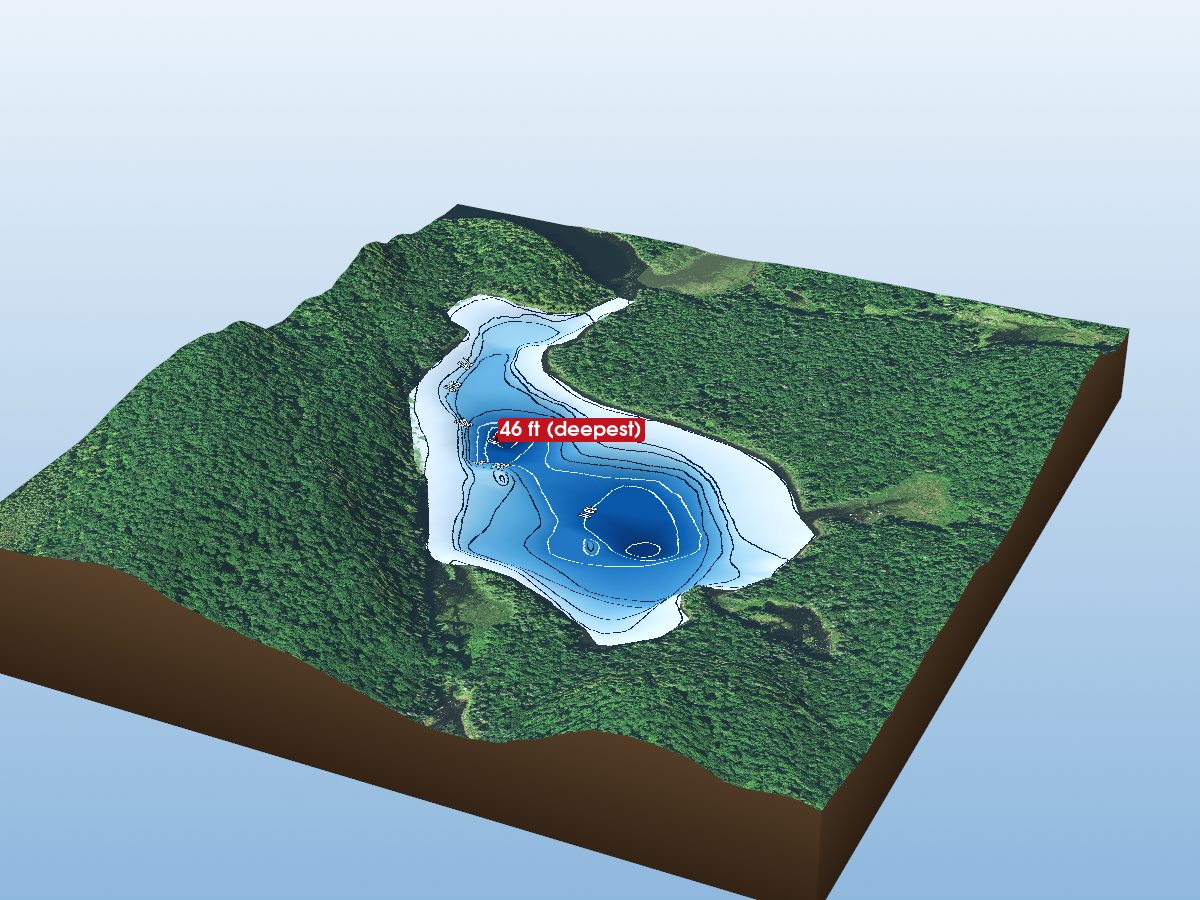 Depth map of Eu Lake