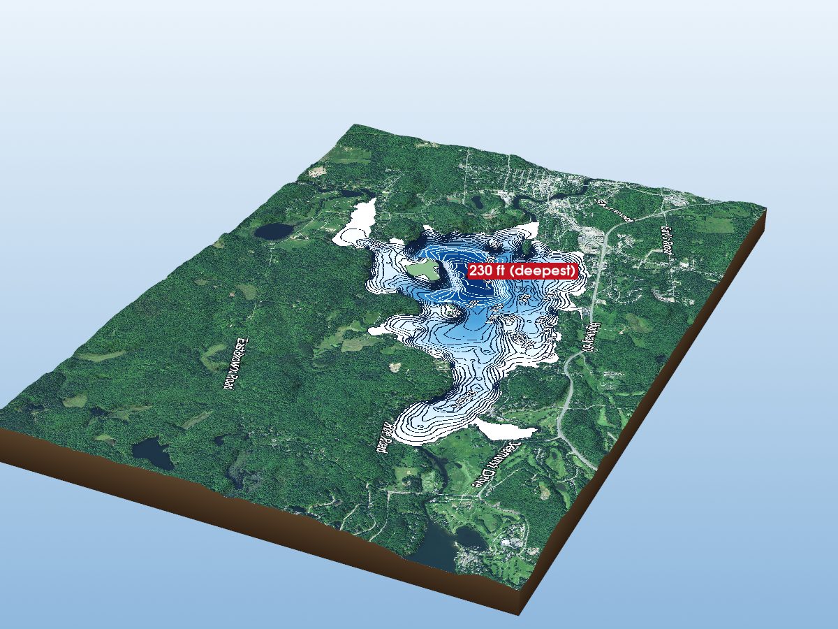 Depth map of Fairy Lake