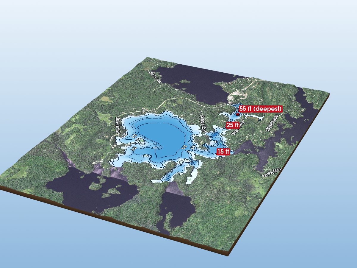 Depth map of Farm Lake