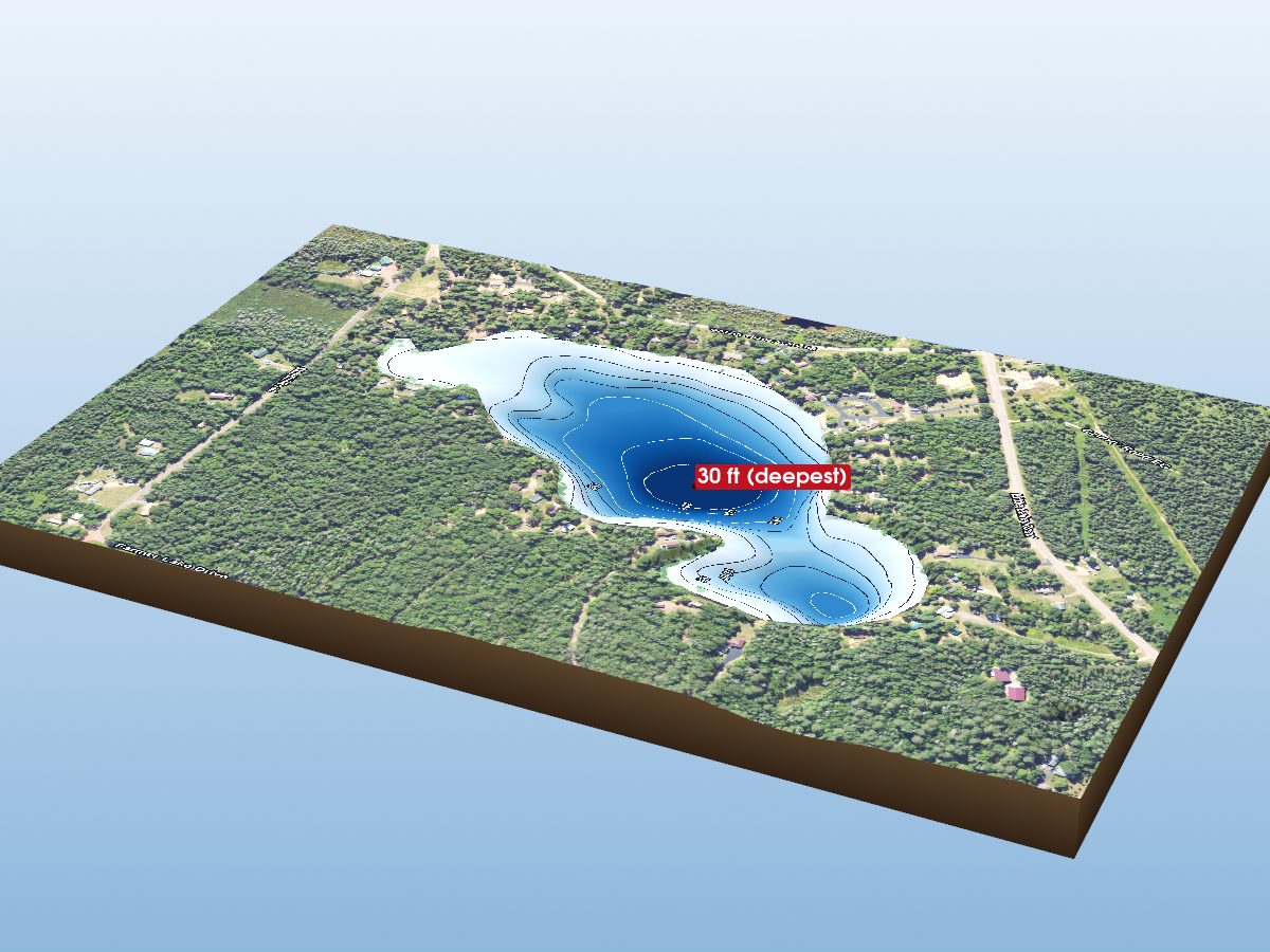 Depth map of Farmer Lake