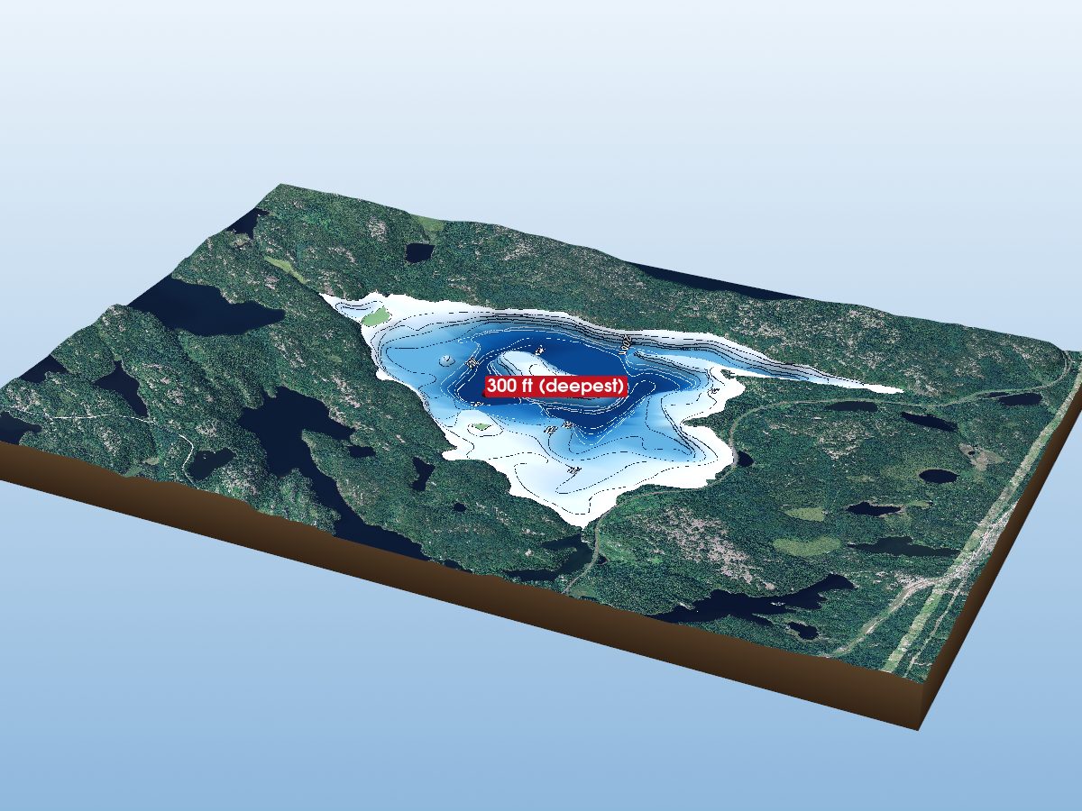 Depth map of Feist Lake