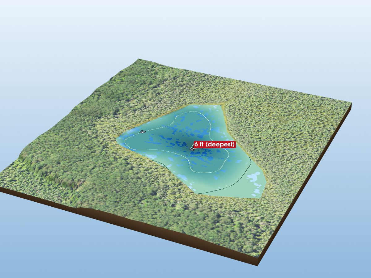Depth map of Fern Lake
