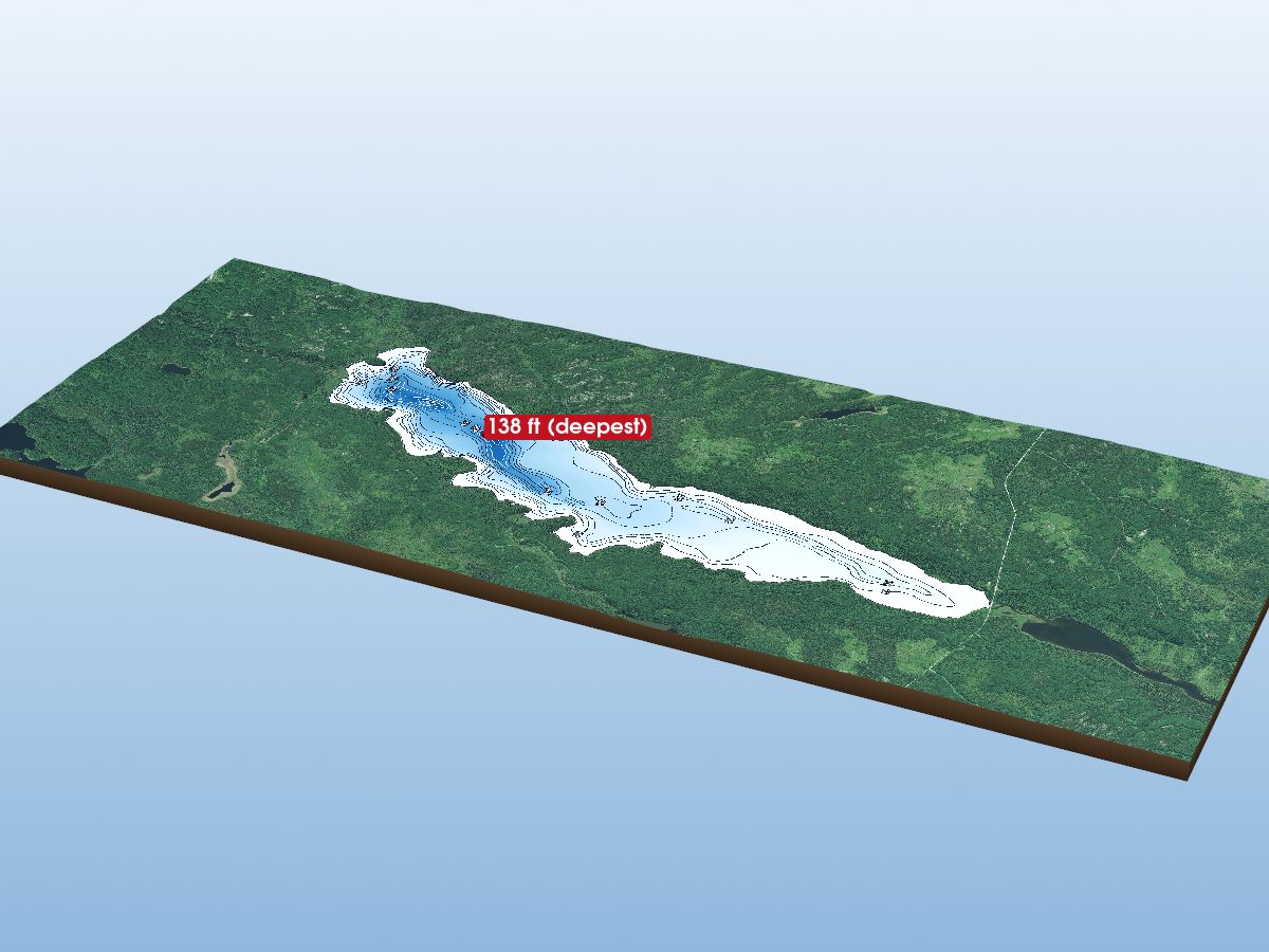 Depth map of Fernow Lake