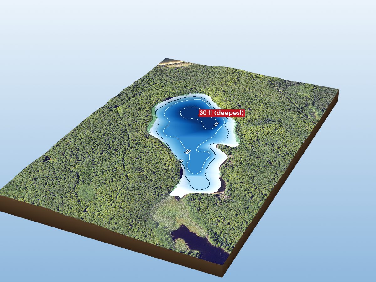 Depth map of Finger Lake