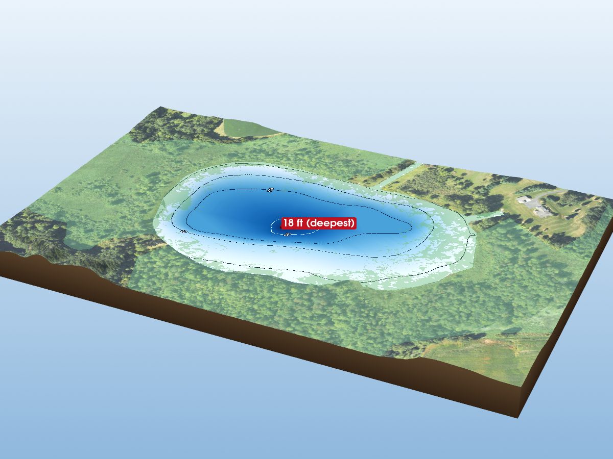 Depth map of Fink Lake