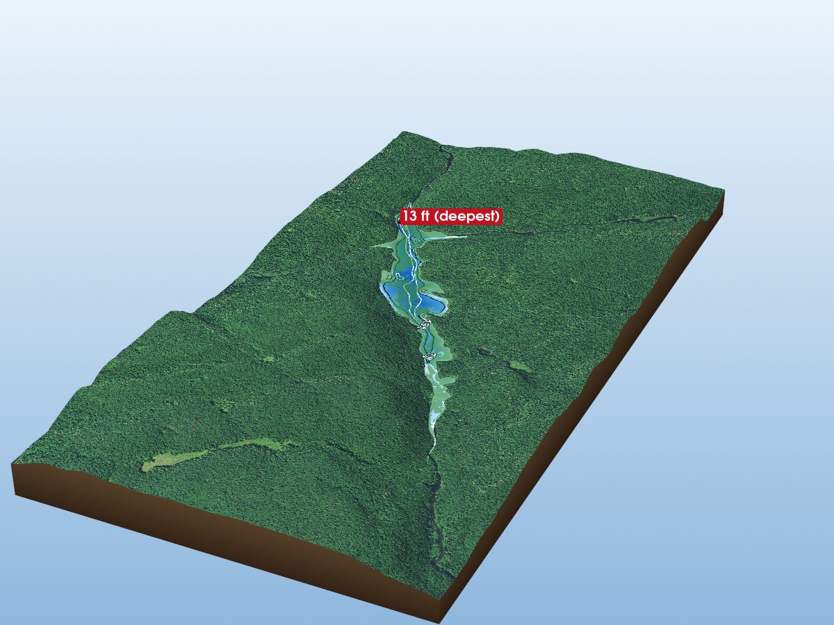 Depth map of Finlayson Pond #420