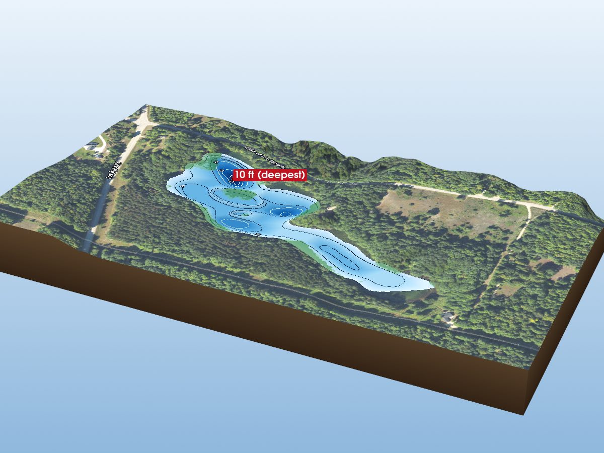 Depth map of Finn Lake
