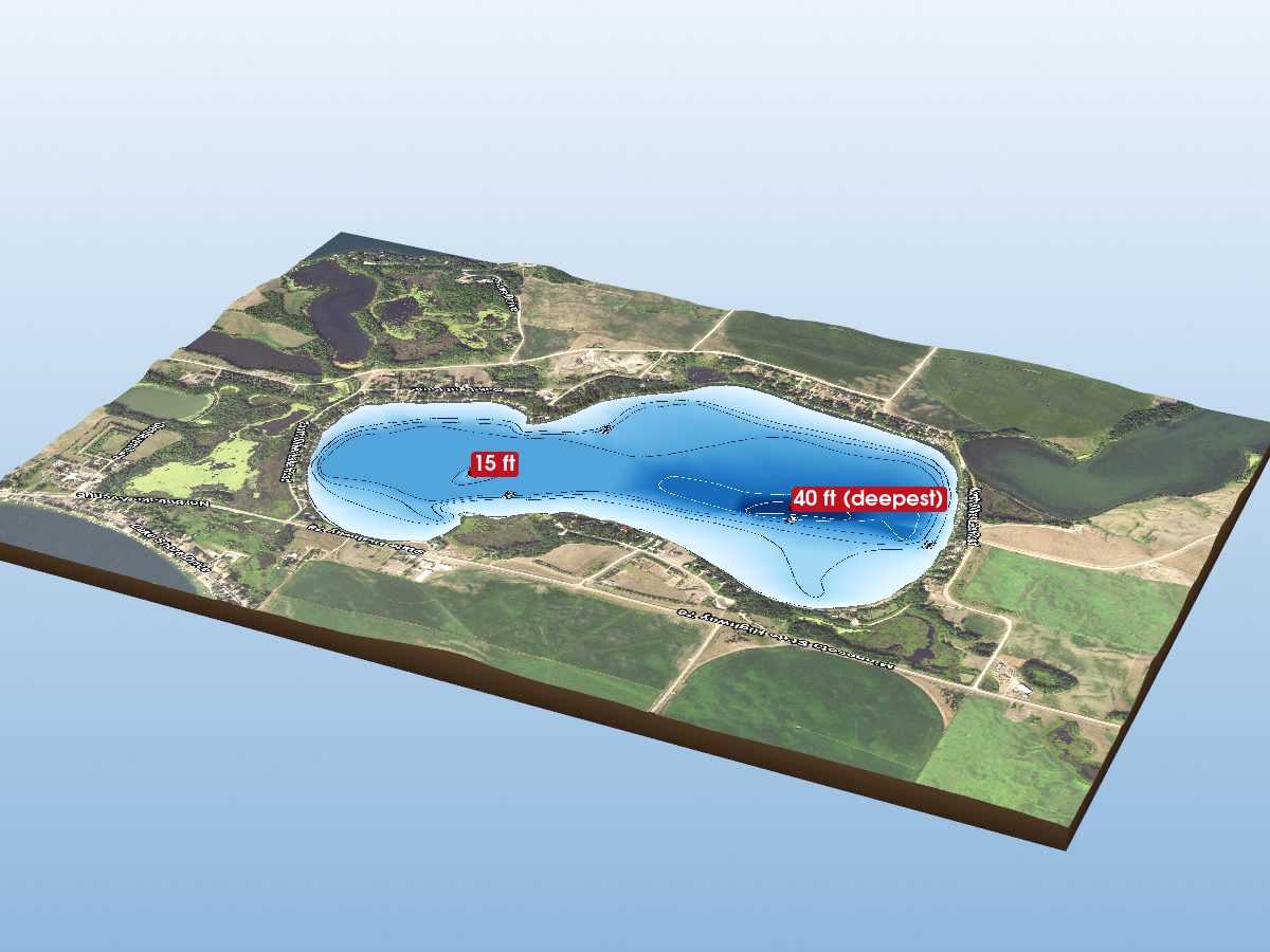 Depth map of First Silver Lake