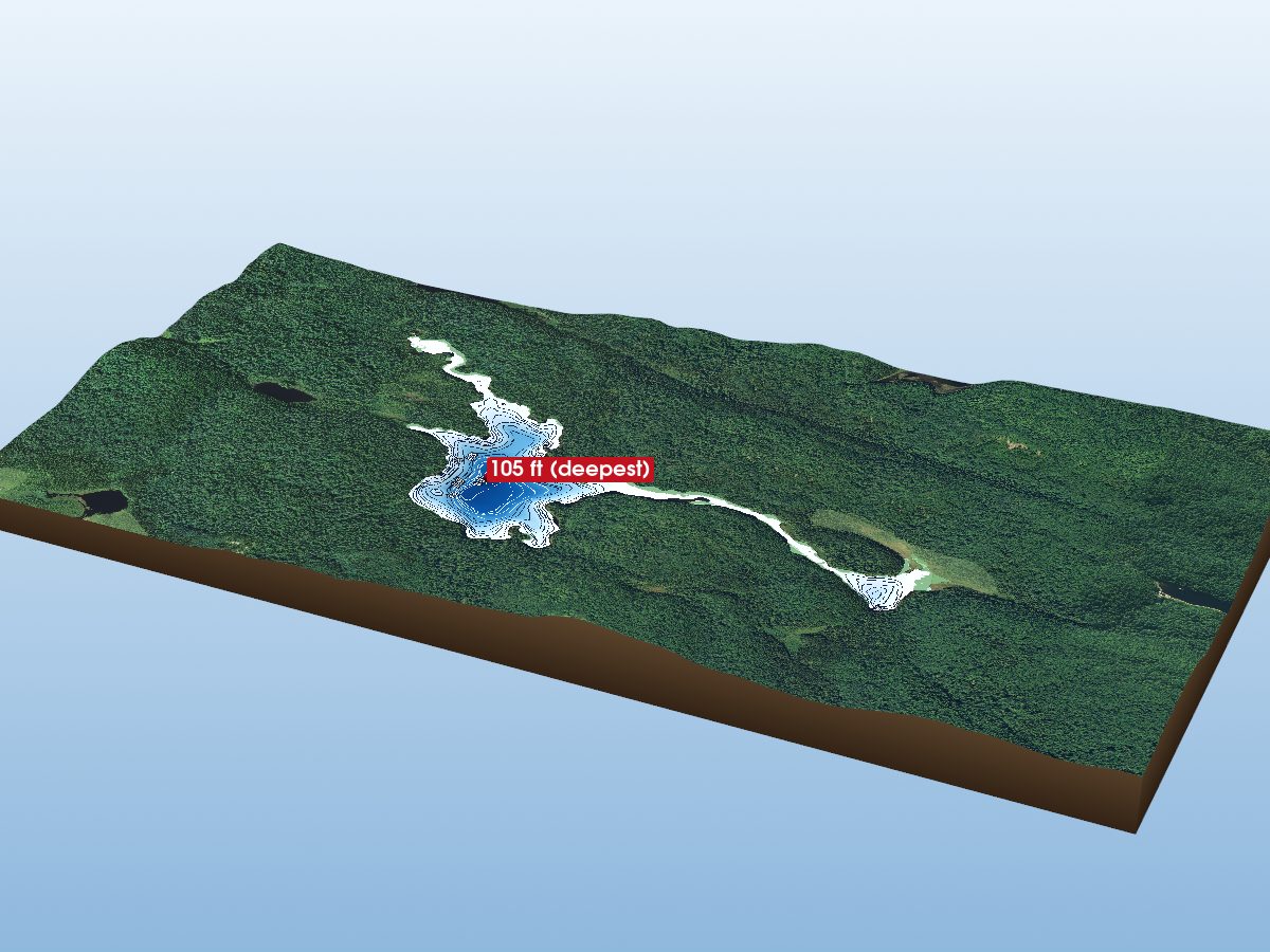Depth map of Flamingo Lake
