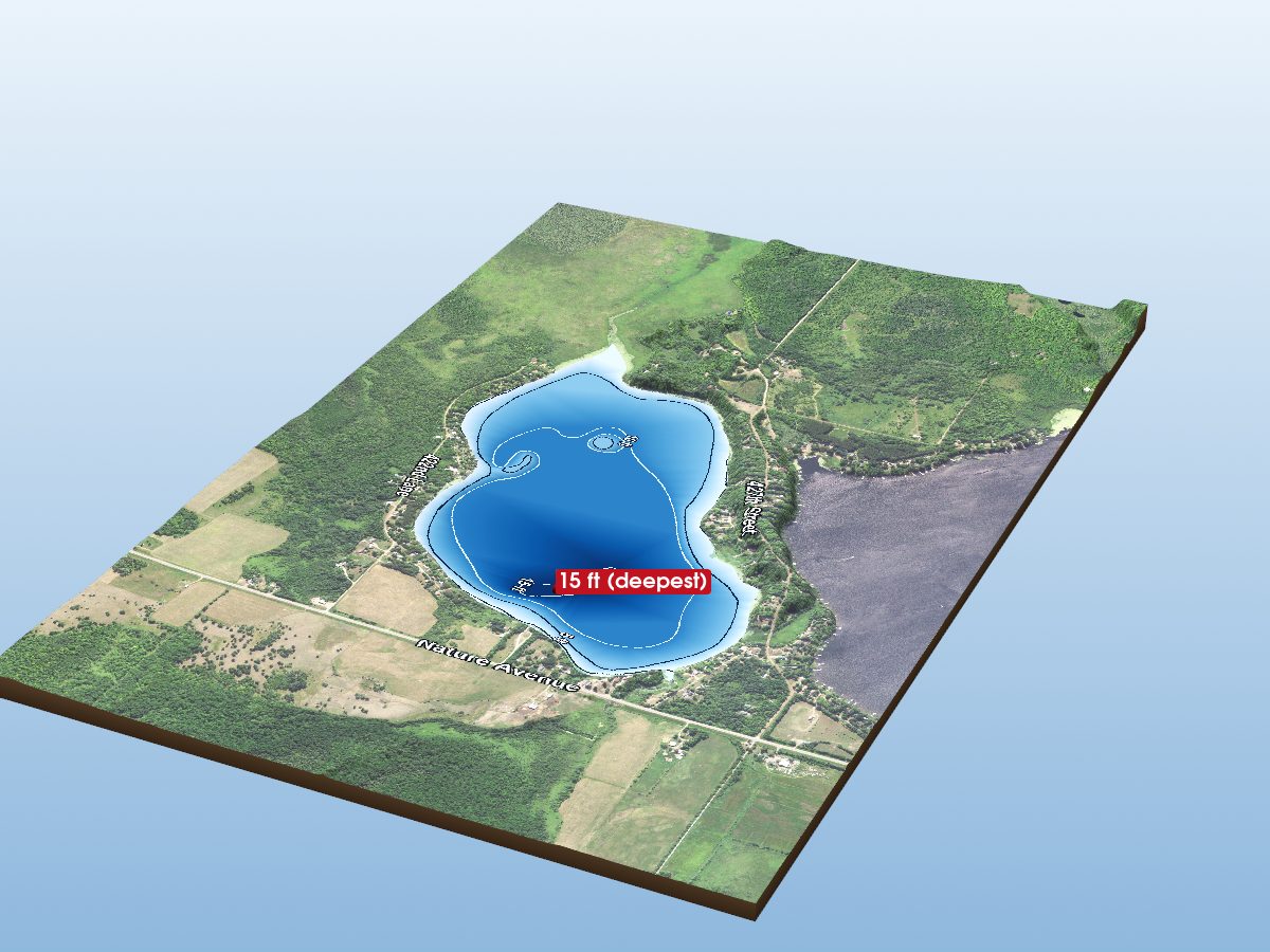 Depth map of Fleming Lake
