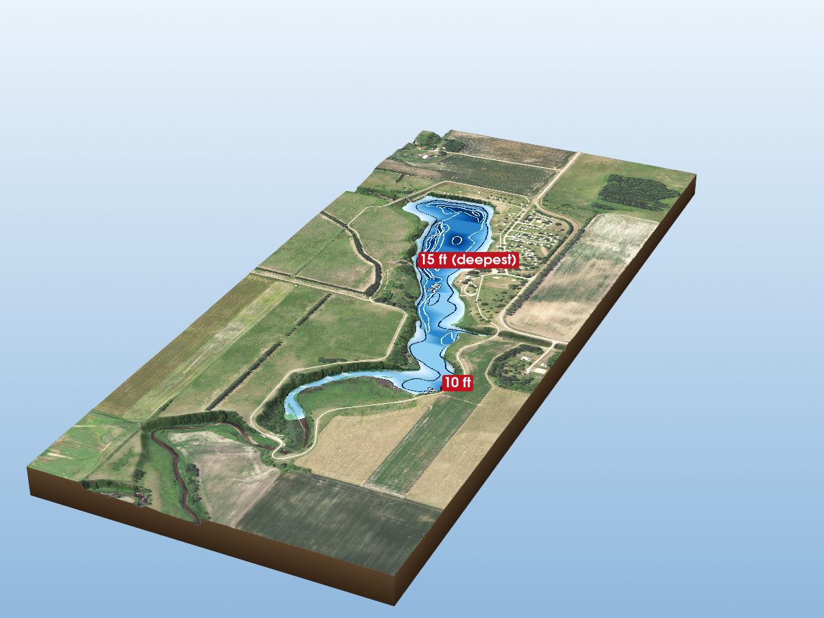 Depth map of Florian Park Reservoir