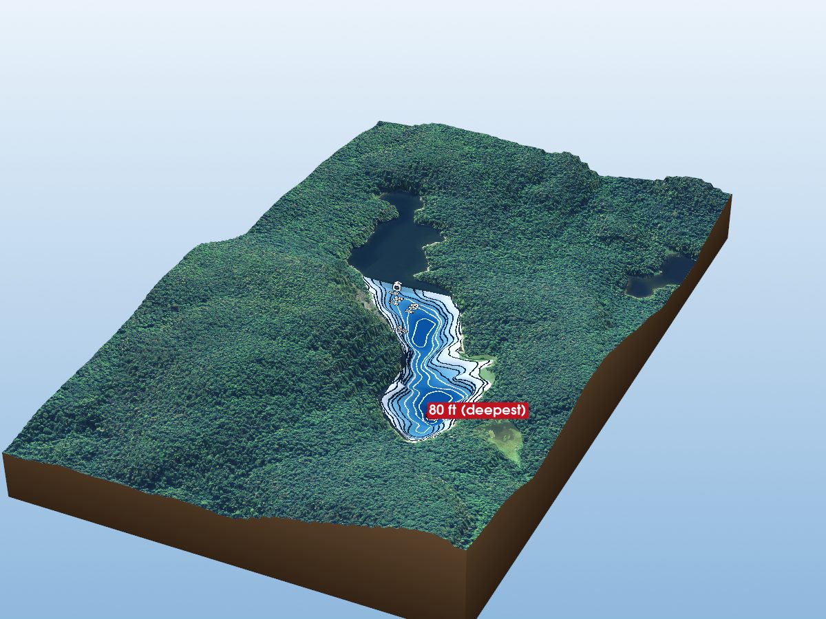 Depth map of Foam Lake