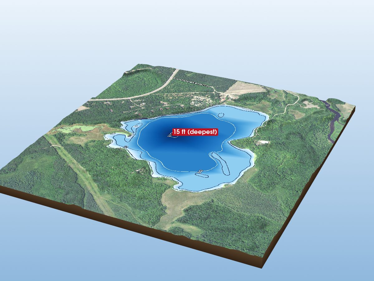 Depth map of Fool Lake