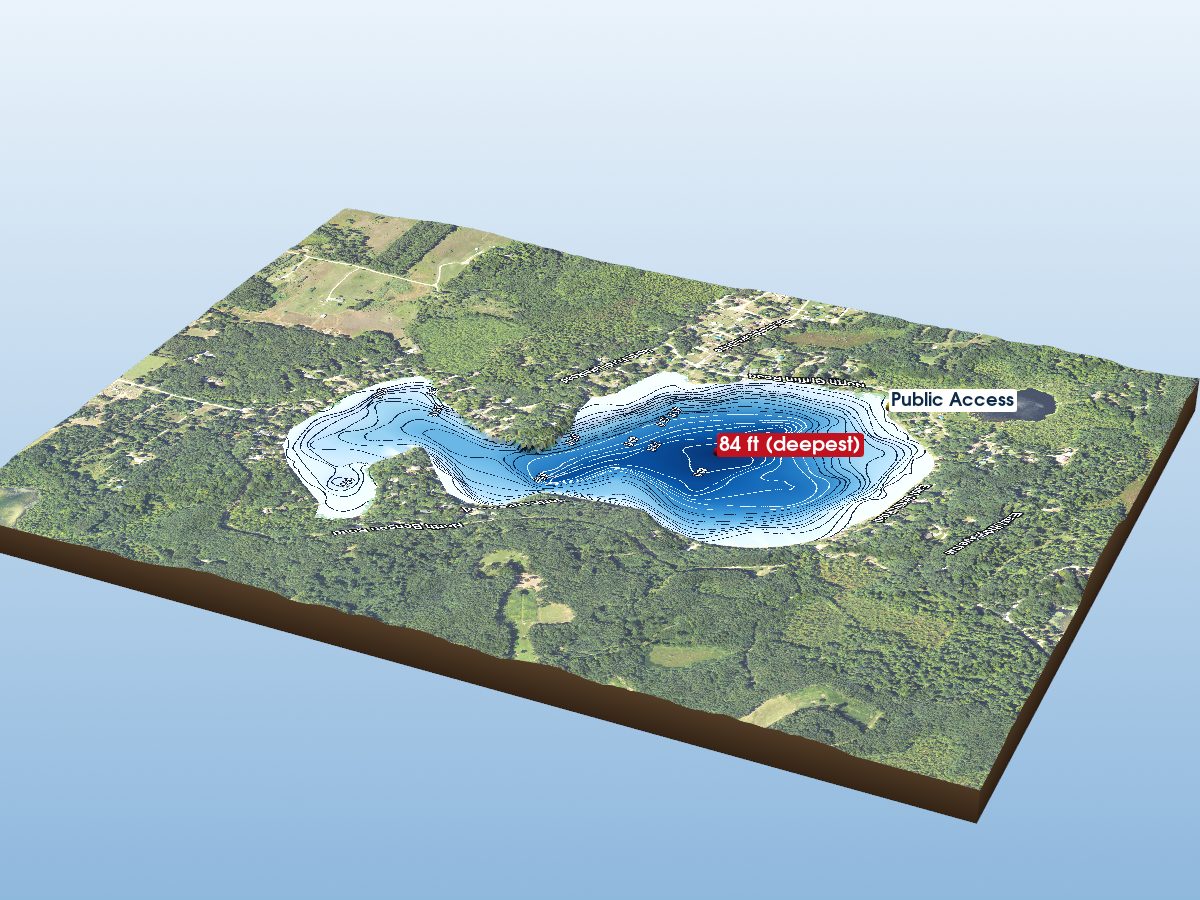 Depth map of Ford Lake