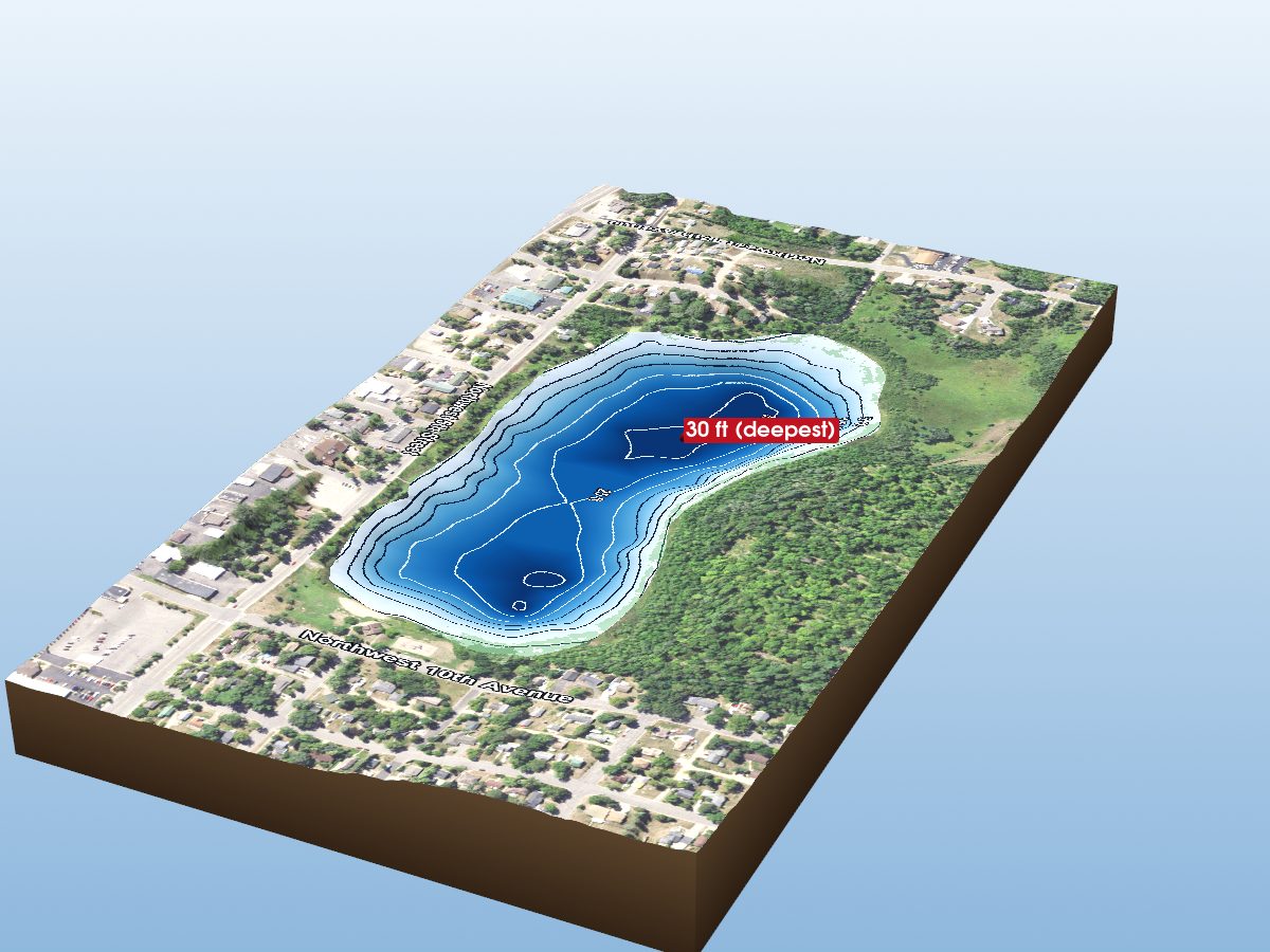Depth map of Forest Lake