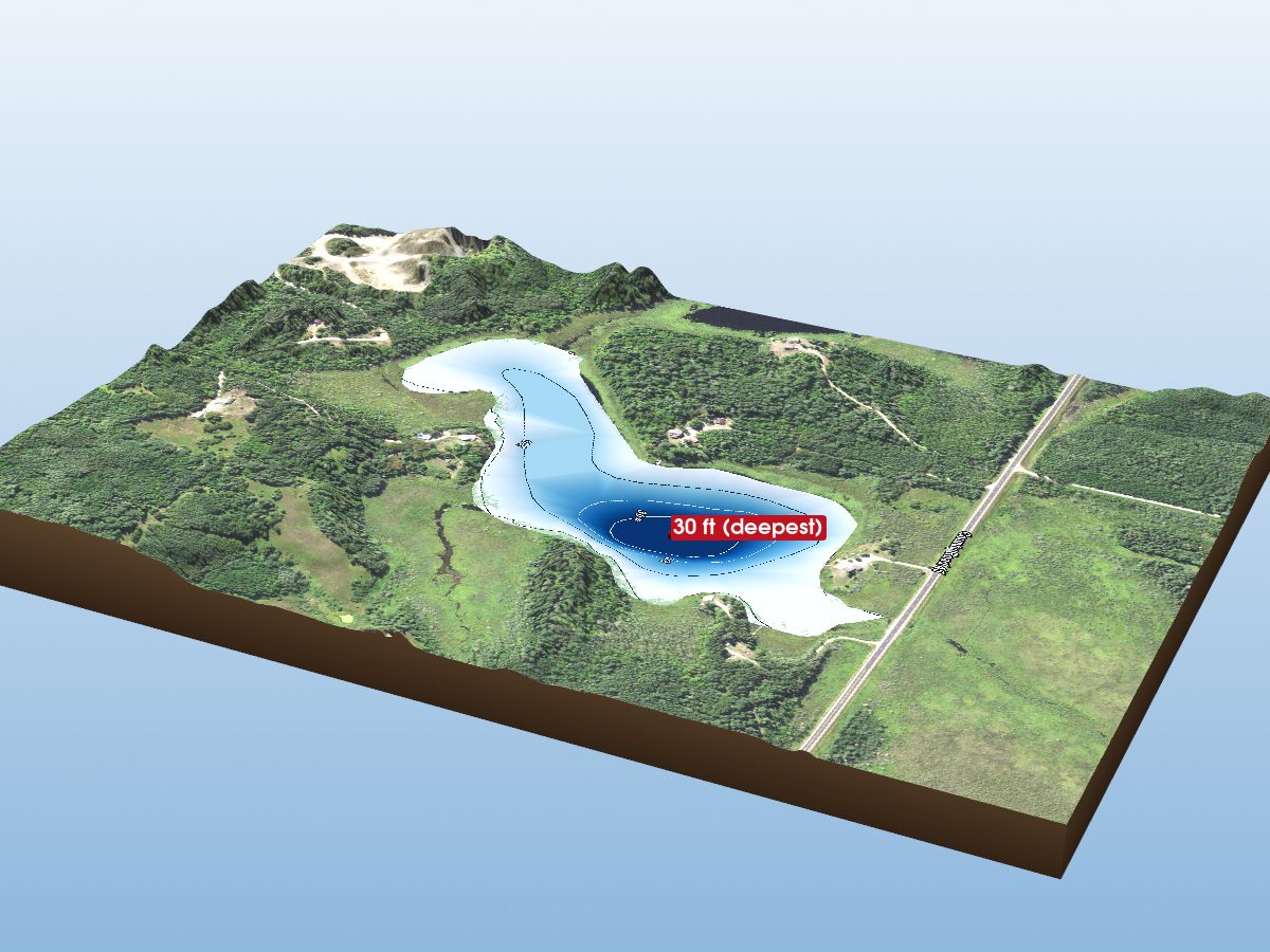 Depth map of Forest Lake