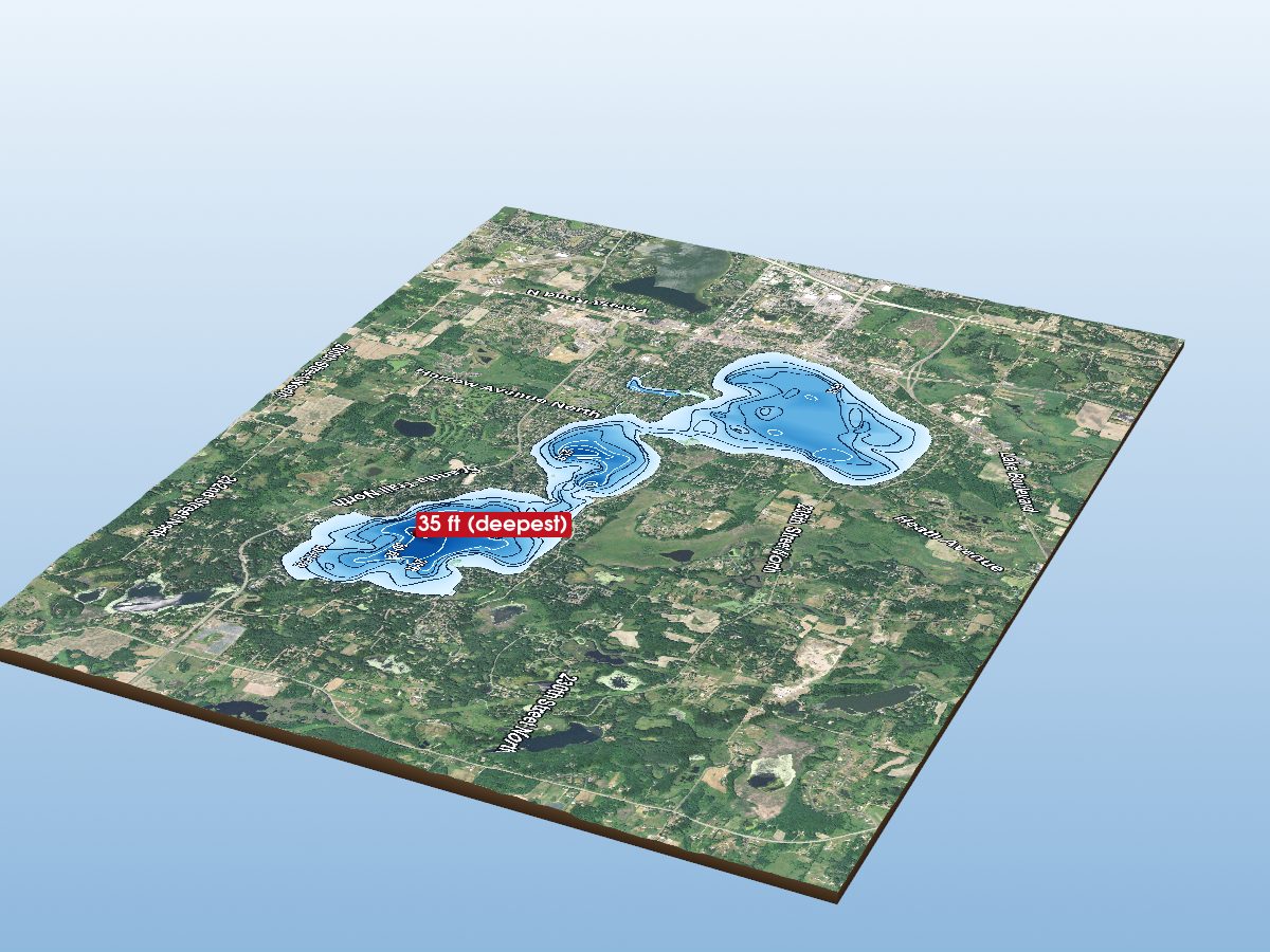 Depth map of Forest Lake
