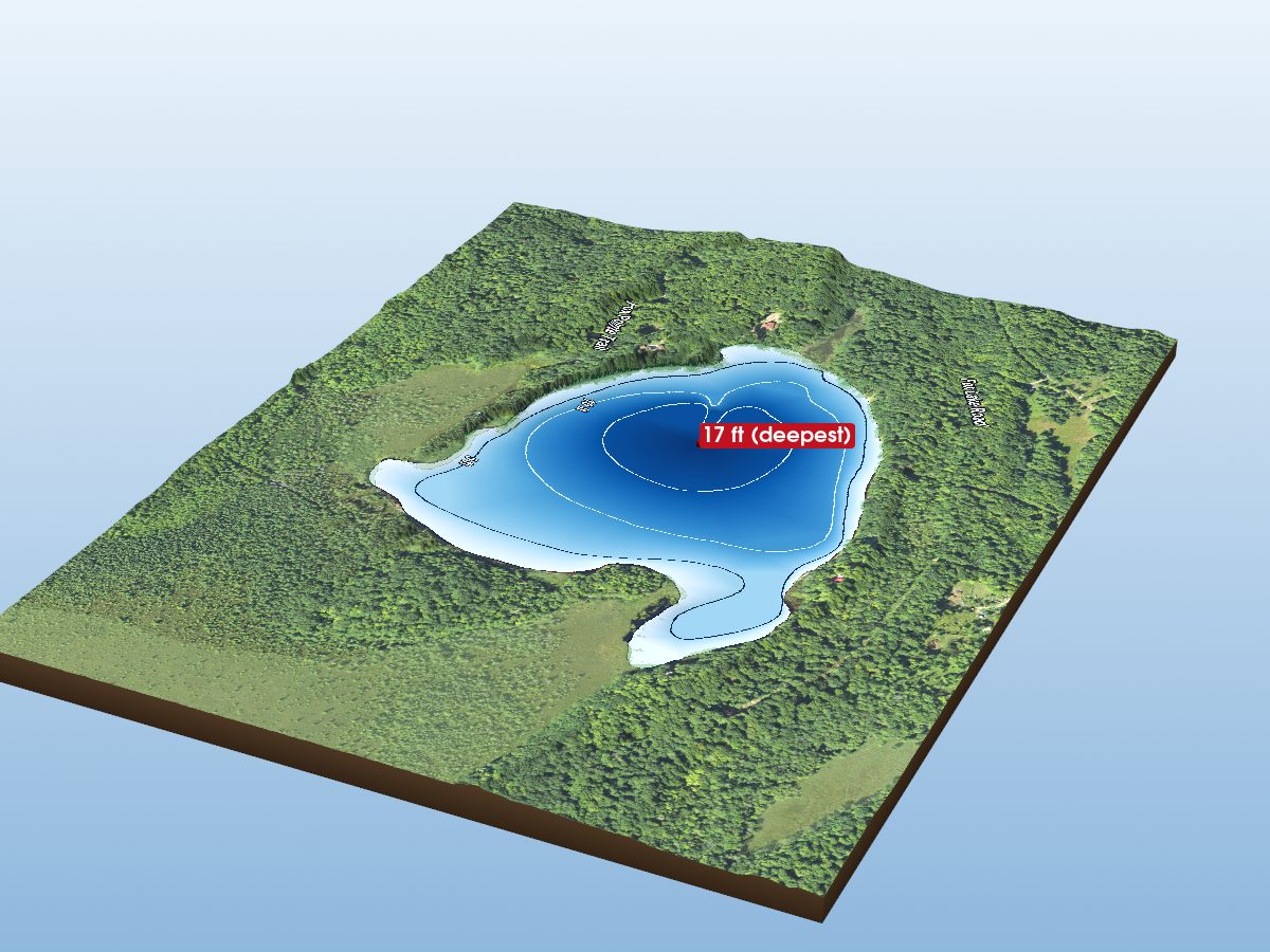 Depth map of Fox Lake