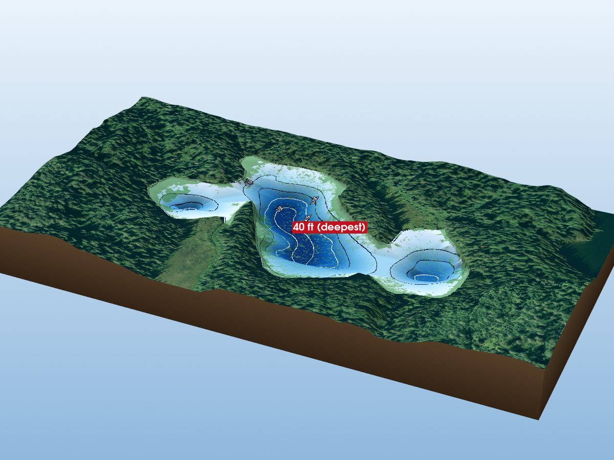 Depth map of Fraserdale Lake 1