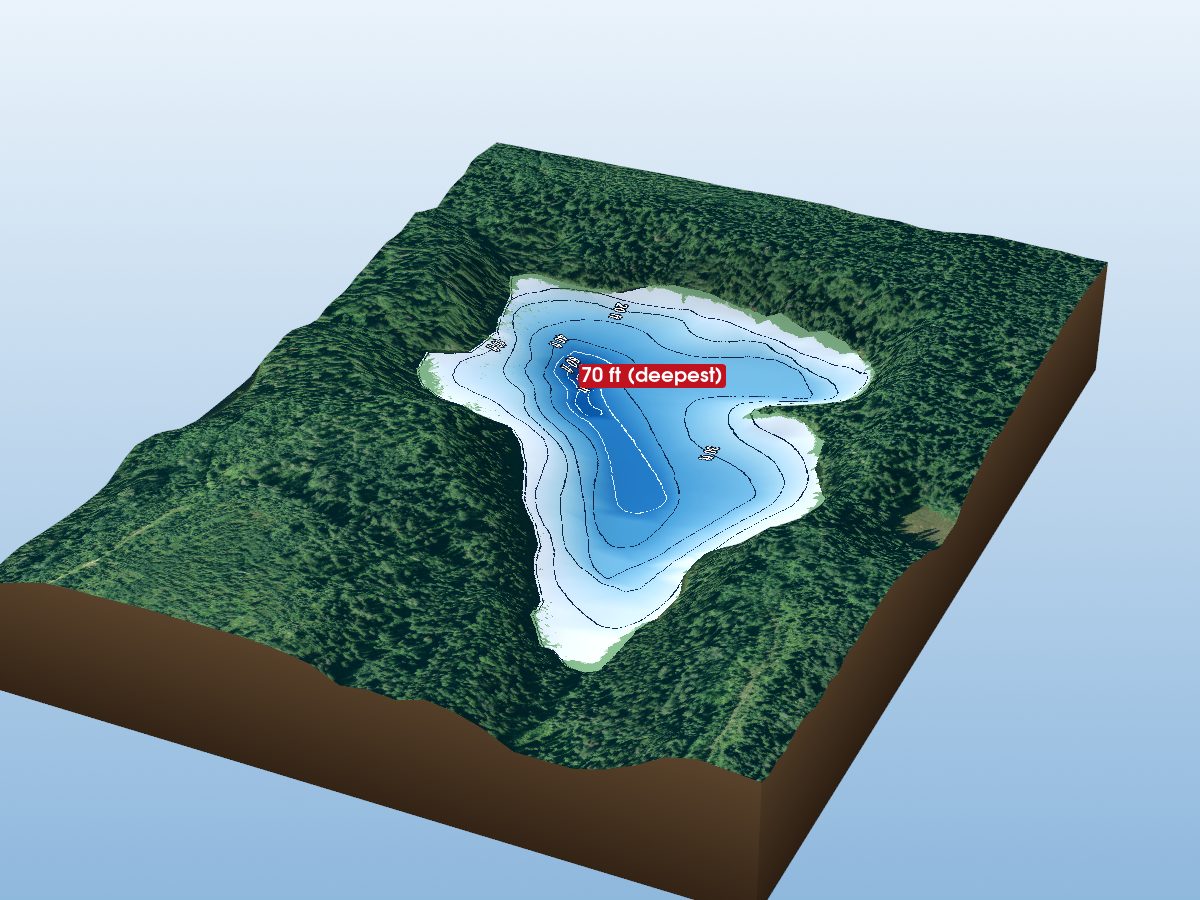 Depth map of Fraserdale Lake 2