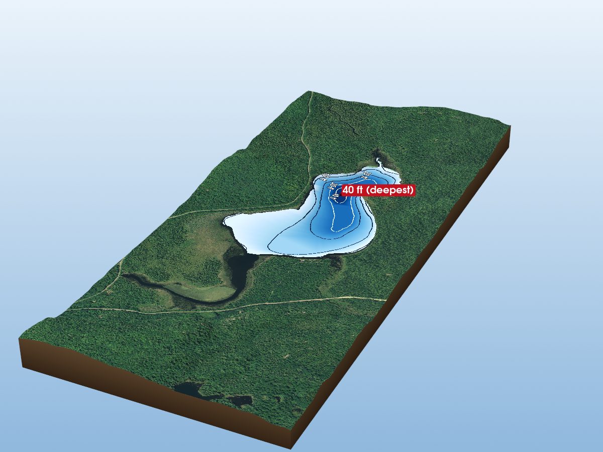 Depth map of Friendly Lake