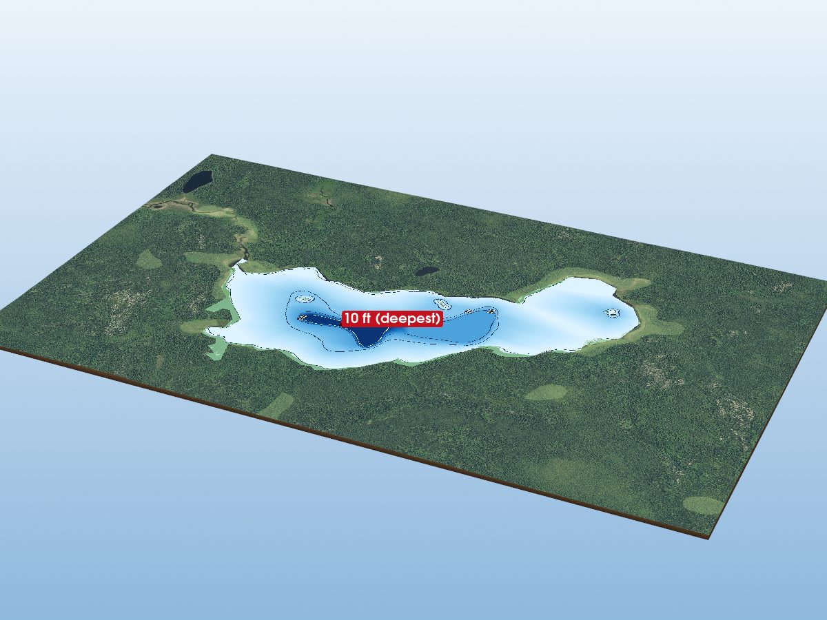 Depth map of Frost Lake