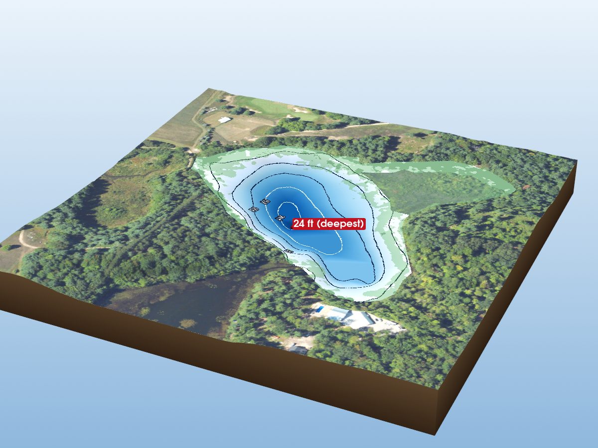 Depth map of Fuller Lake