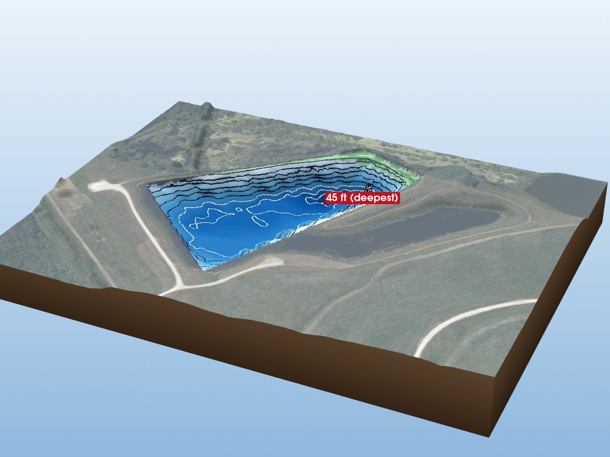 Depth map of Funk Lake
