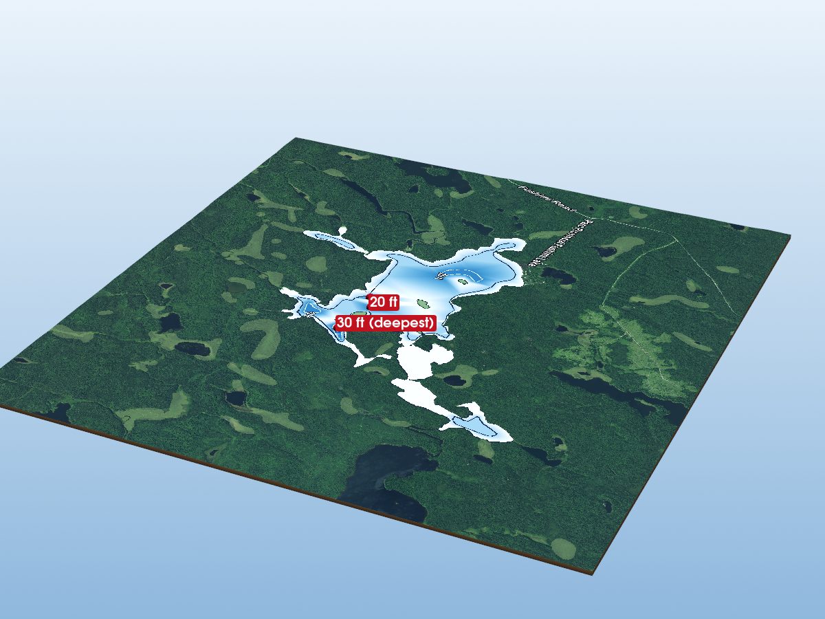 Depth map of Fushimi Lake