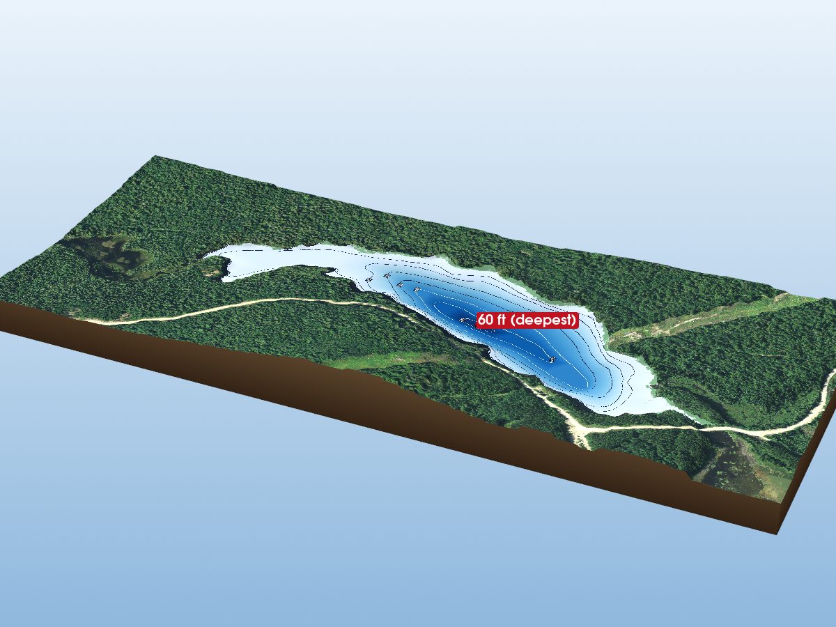 Depth map of Fyfe Lake
