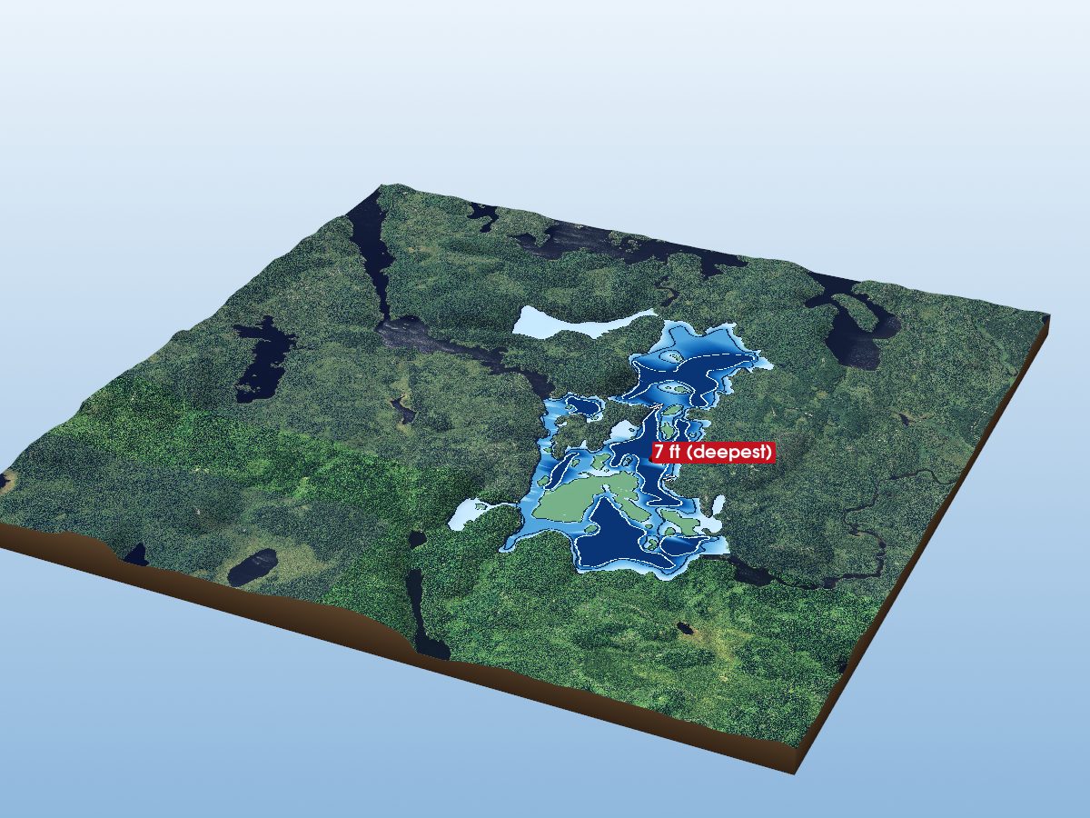Depth map of Gaal Lake