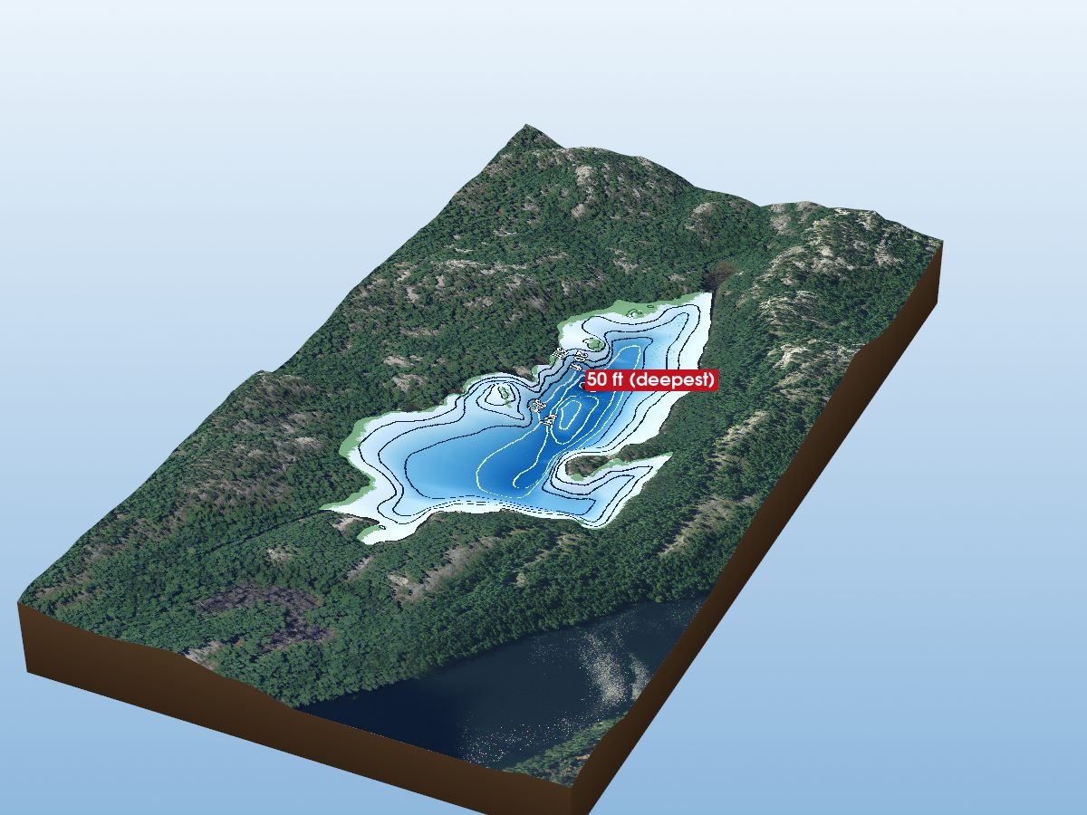 Depth map of Gail Lake