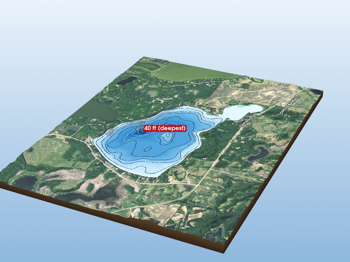 Depth map of Games Lake