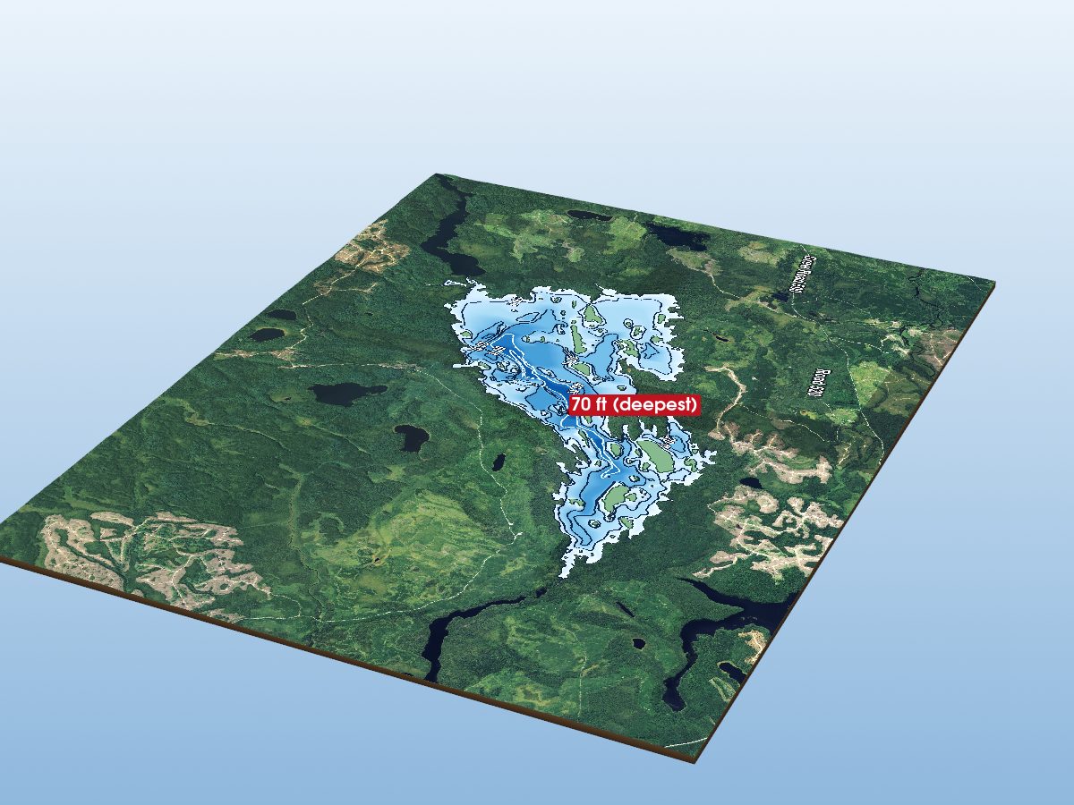 Depth map of Garden Lake