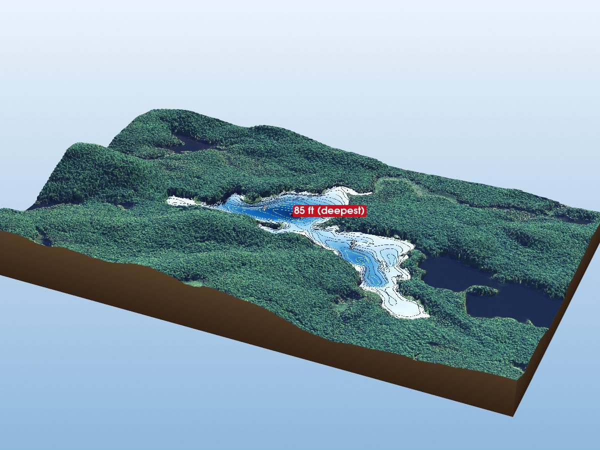 Depth map of Gargantua Lake