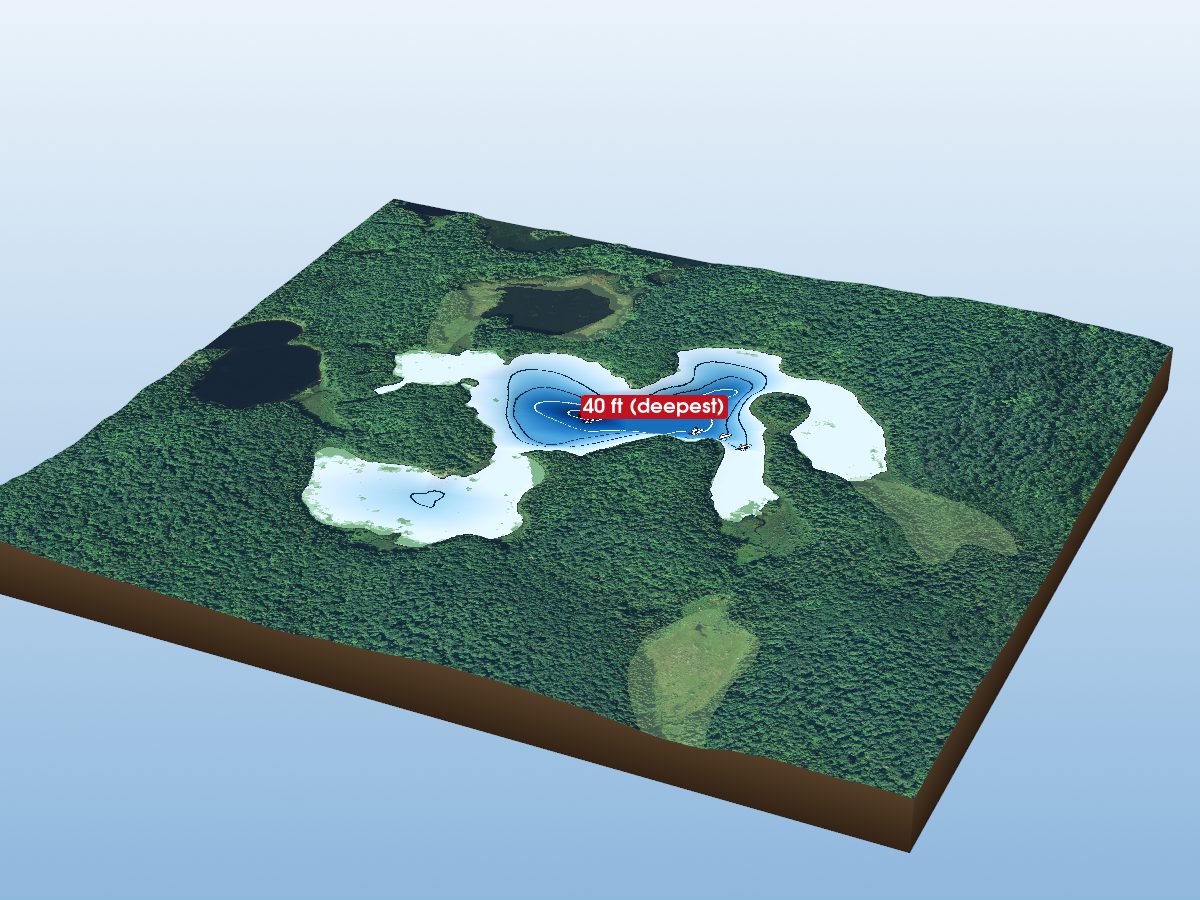 Depth map of Gashen Lake