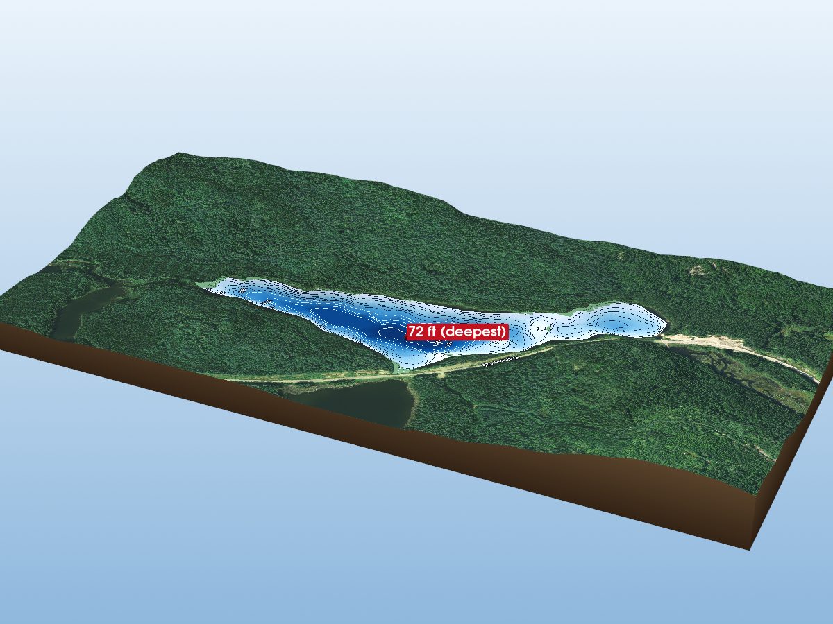 Depth map of Gaunt Lake 12