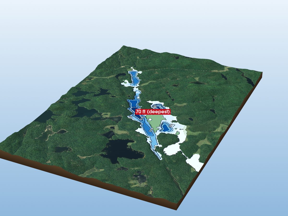 Depth map of Gavor Lake