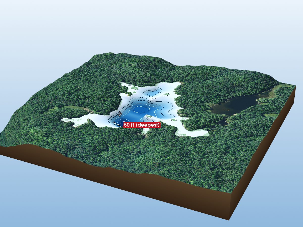 Depth map of Geoff Bernardo Lake