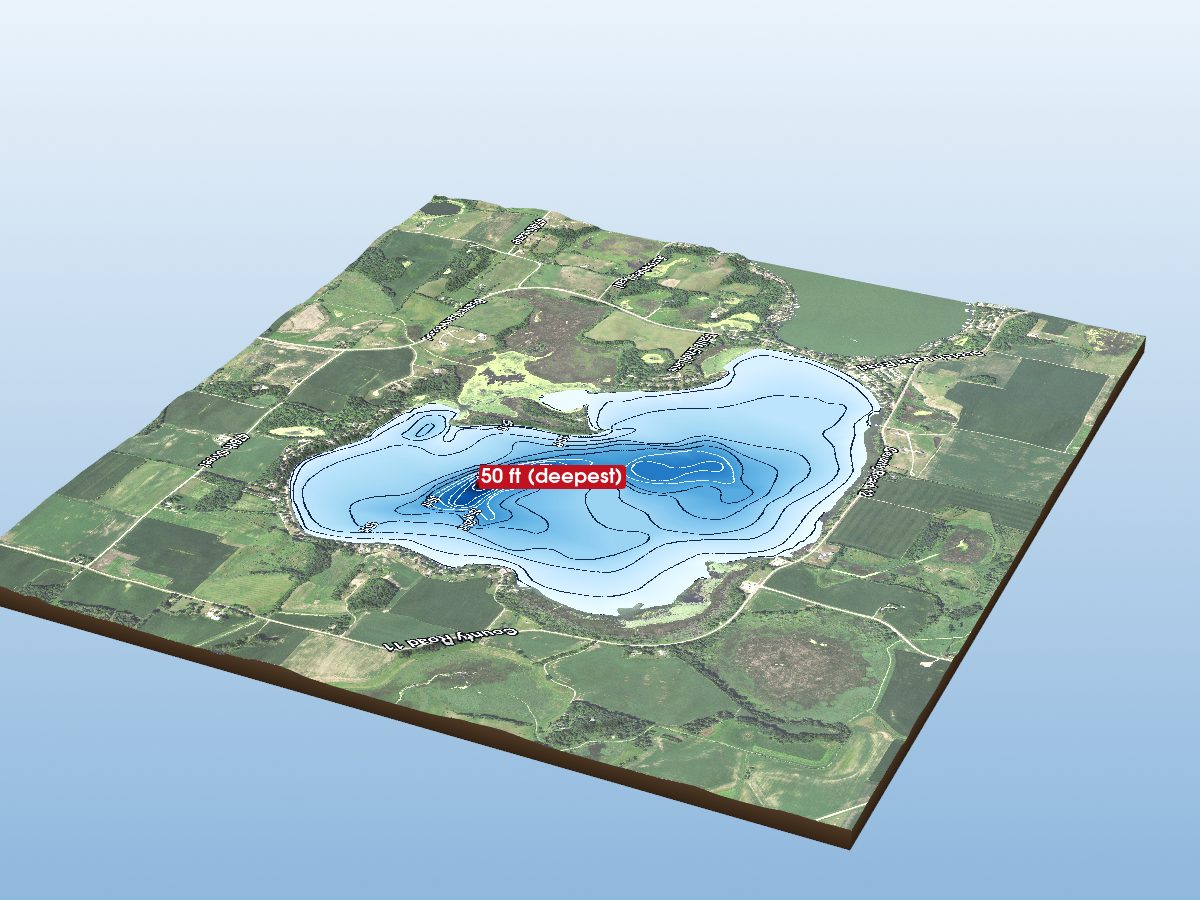 Depth map of German Lake