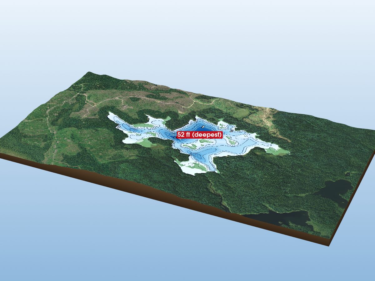 Depth map of Gib Lake