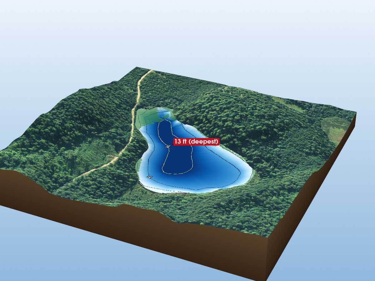 Depth map of Gibby Lake