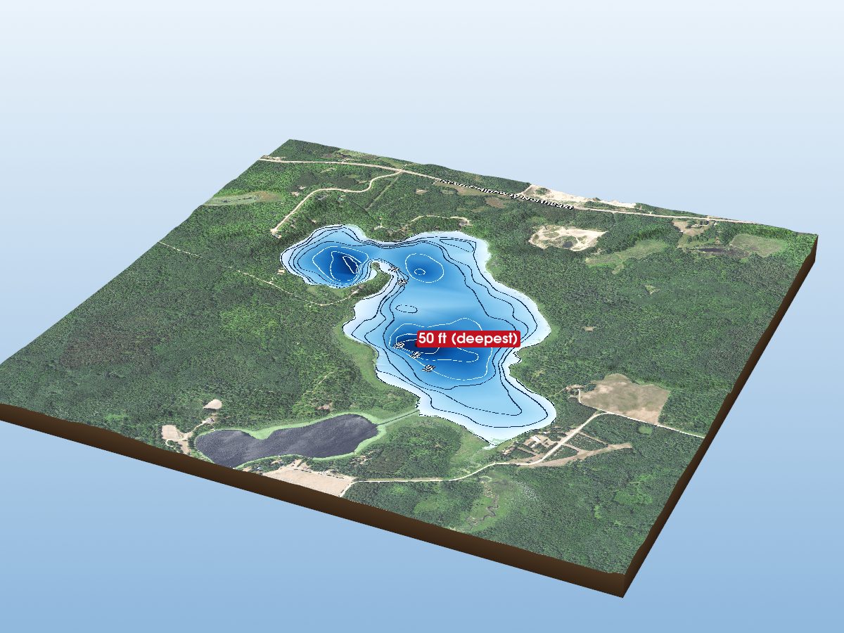 Depth map of Gilstad Lake